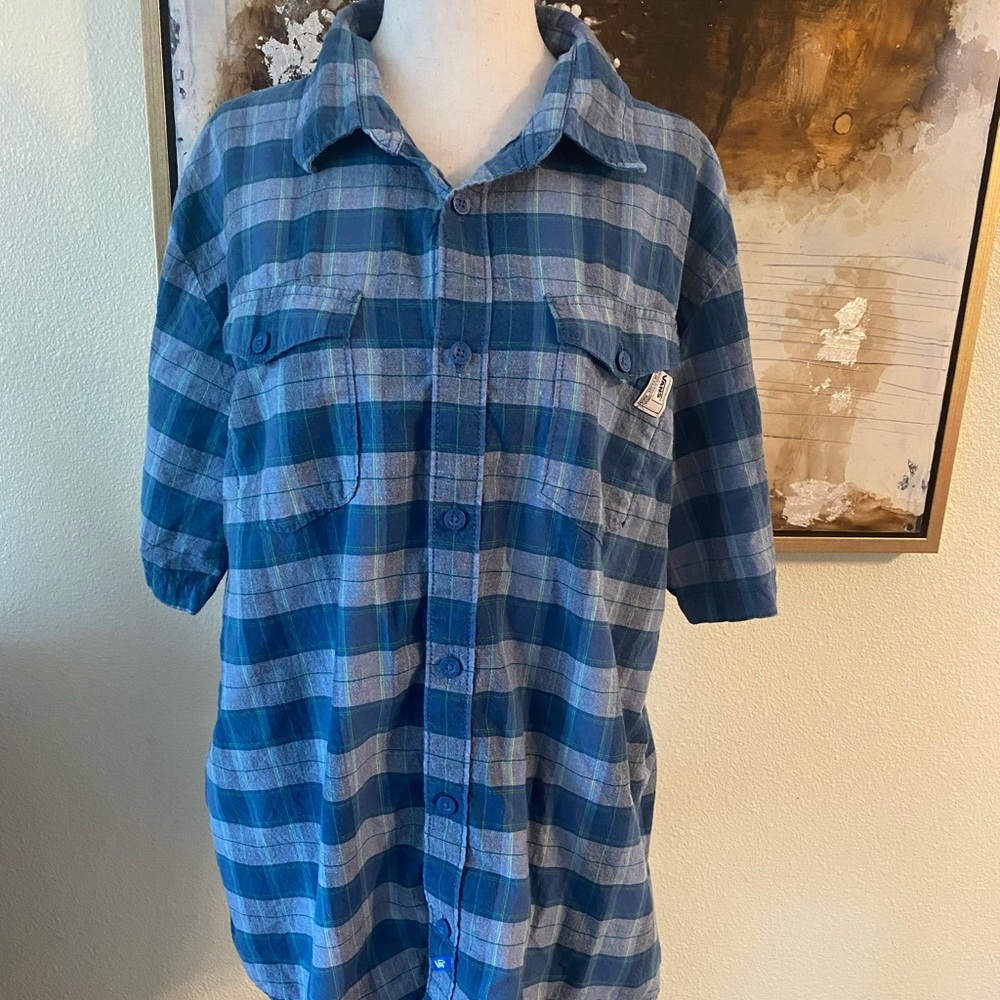 Vans Short Sleeved Button Down L